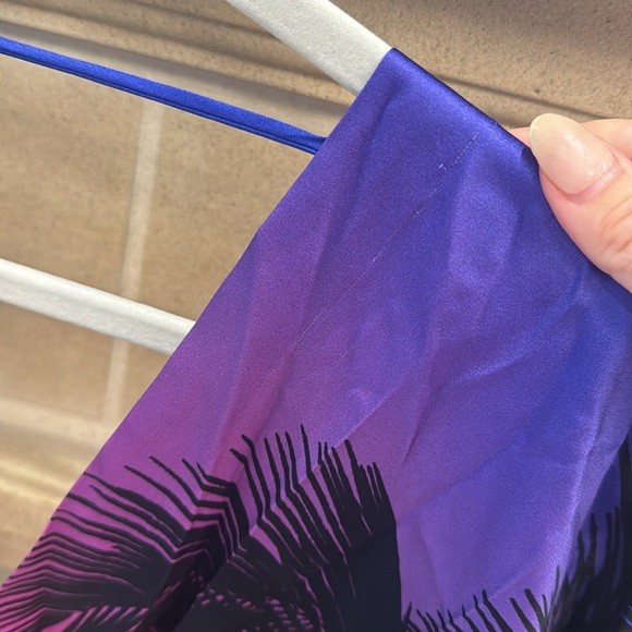 RETROFETE Clarisa Silk Top in Sunset Palm Print NWT size xs - Picture 3 of 6